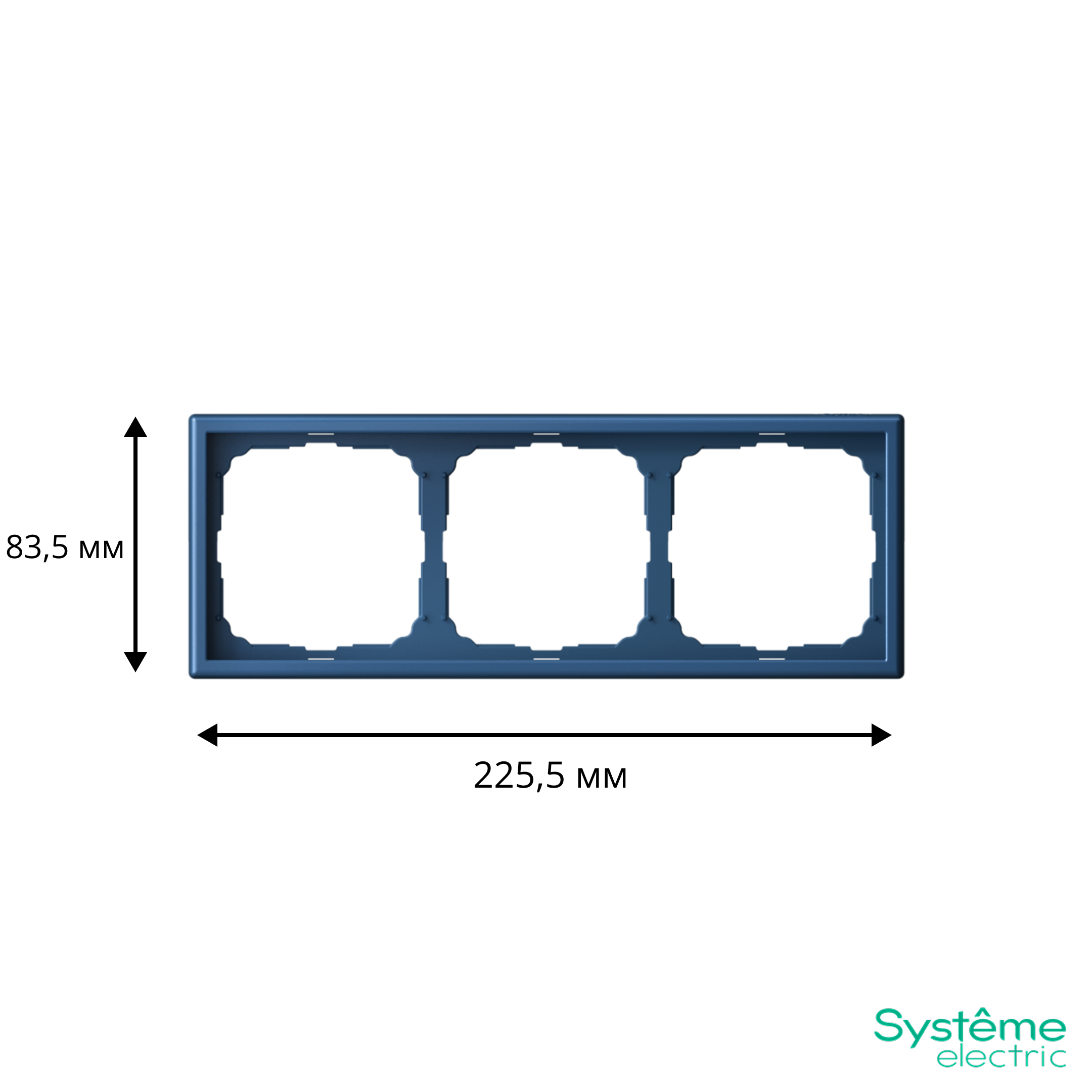 ARTGALLERY 3-постовая РАМКА, универсальная, АКВАМАРИН
