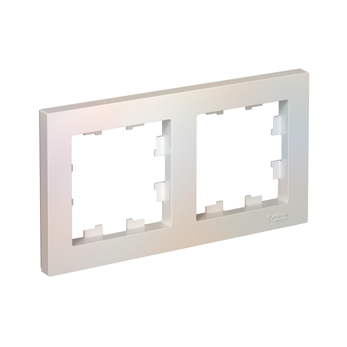 ATLASDESIGN 2-постовая РАМКА, универсальная, ЖЕМЧУГ