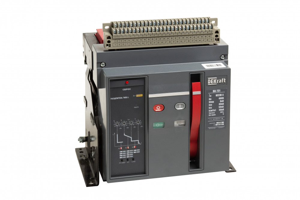 Возд. авт. выкл. стац. 3P 800А 80кА расц. L ВА-731