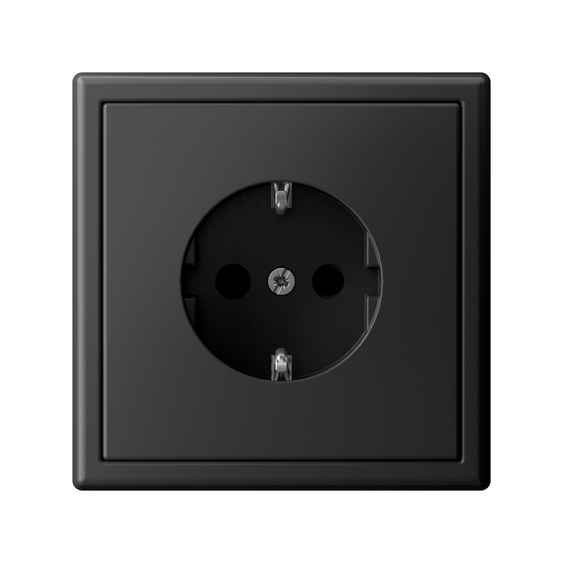 ARTGALLERY РОЗЕТКА с заземлением со шторками, 16А, механизм, быстрозажим. клем., БАЗАЛЬТ