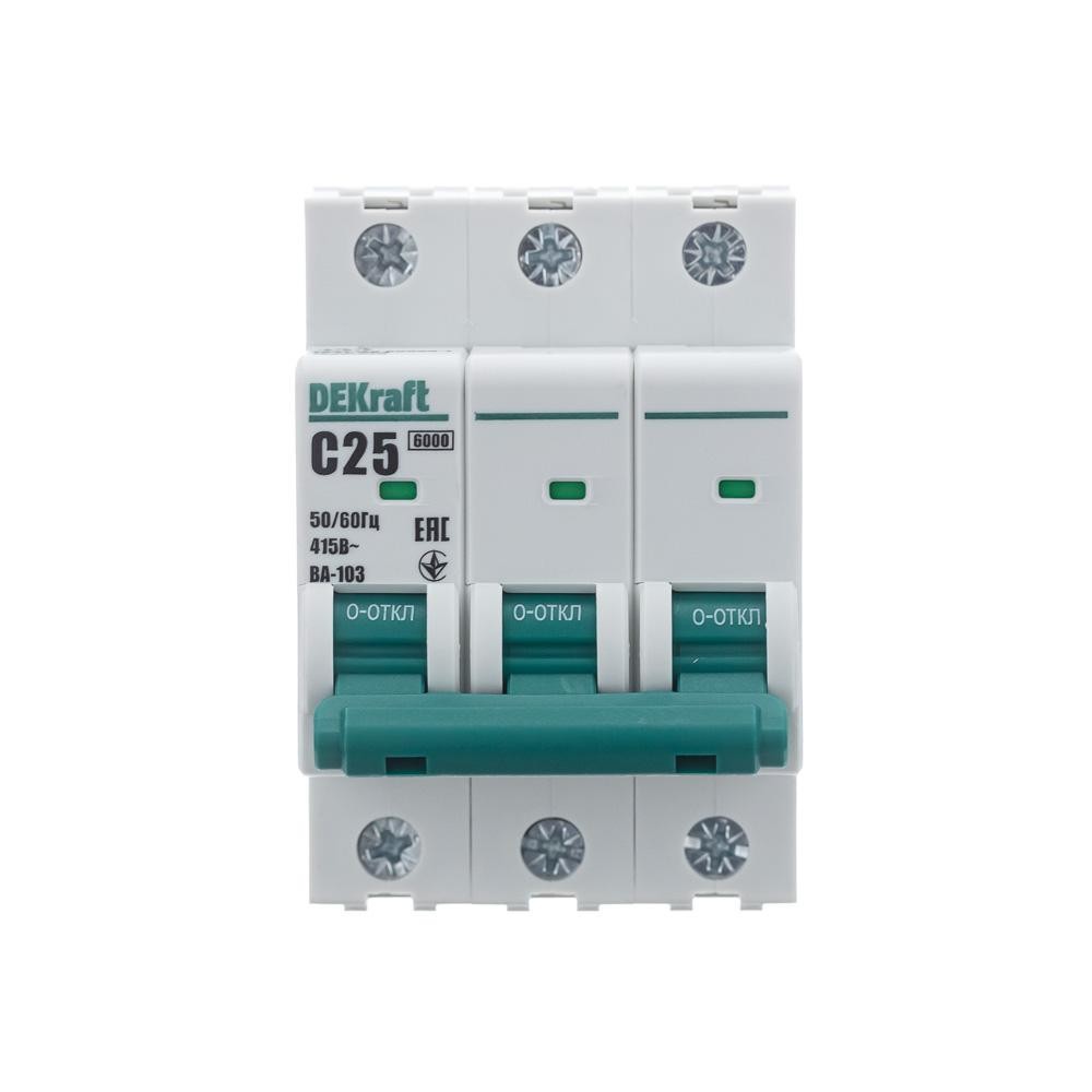 Автоматический выключатель ВА-103 3P 25А C 6кА новый