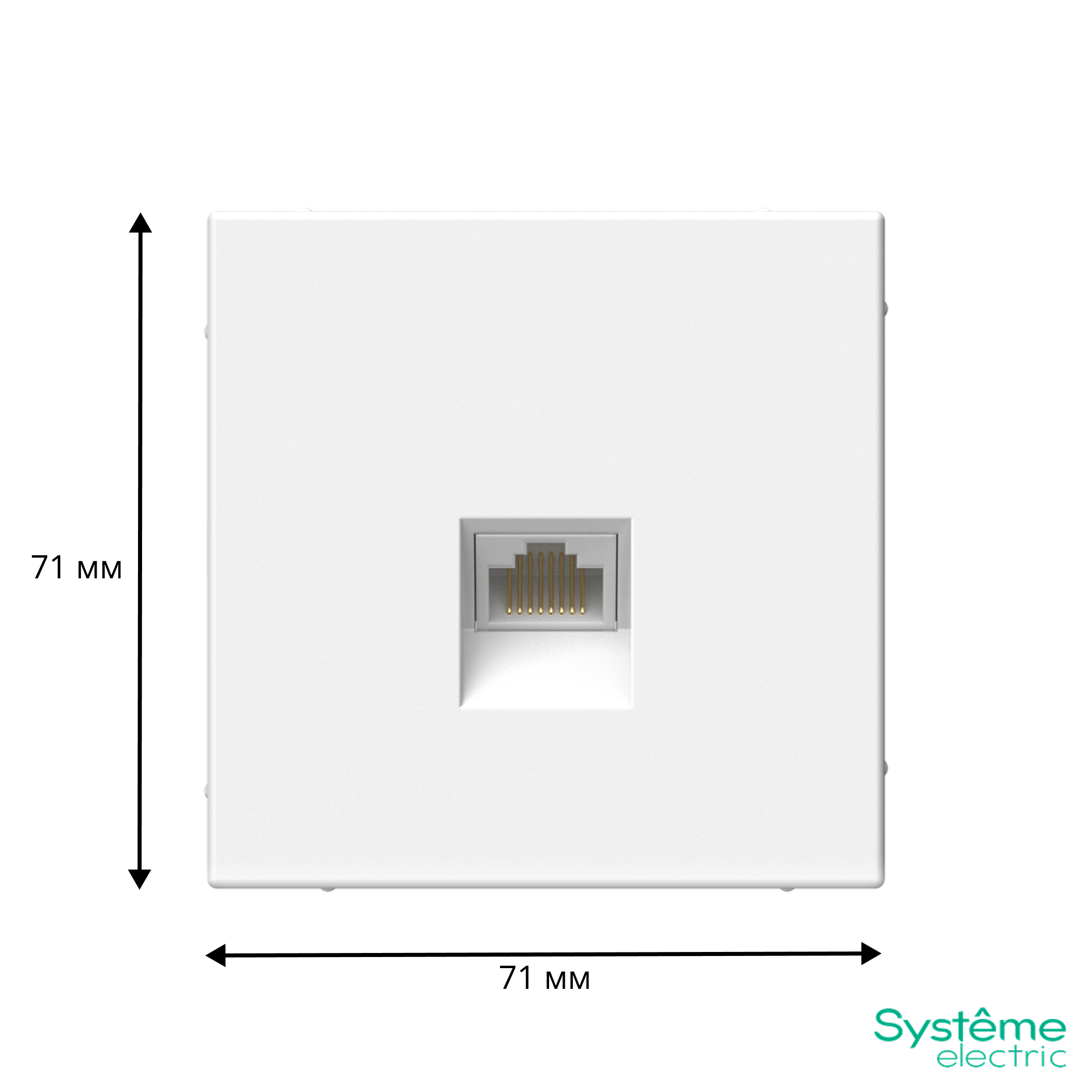 ARTGALLERY РОЗЕТКА компьютерная RJ45, кат. 5е, механизм, ЛОТОС