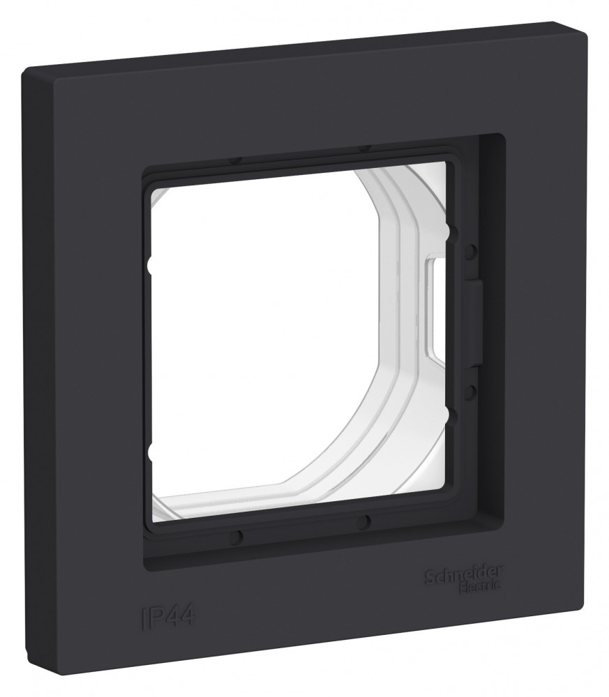 ATN441001 ATLASDESIGN AQUA 1-п. рамка IP44, карбон (10 шт)
