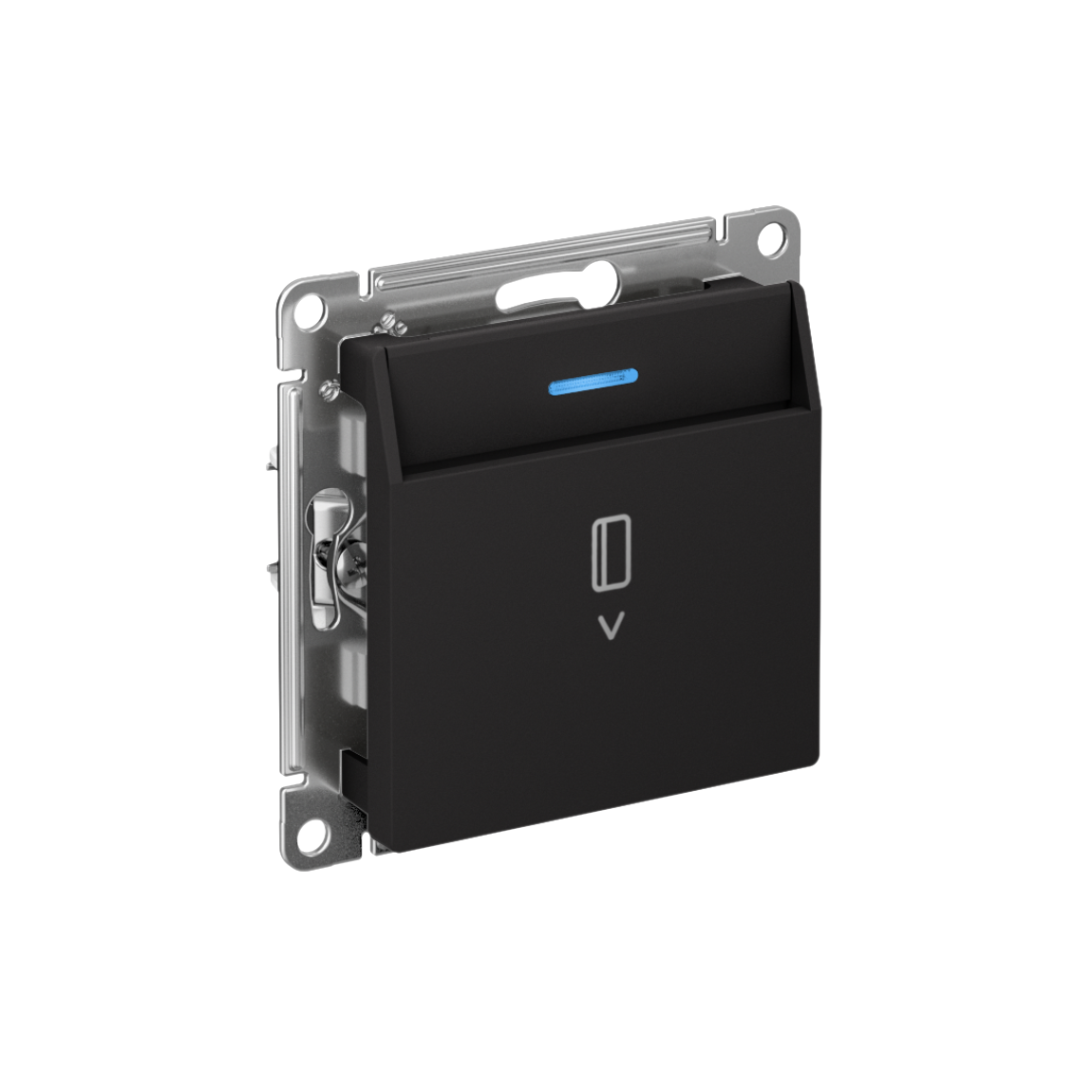 ATLASDESIGN ВЫКЛЮЧАТЕЛЬ карточный с подсветкой, 10А, без задержки отключения, механизм, КАРБОН