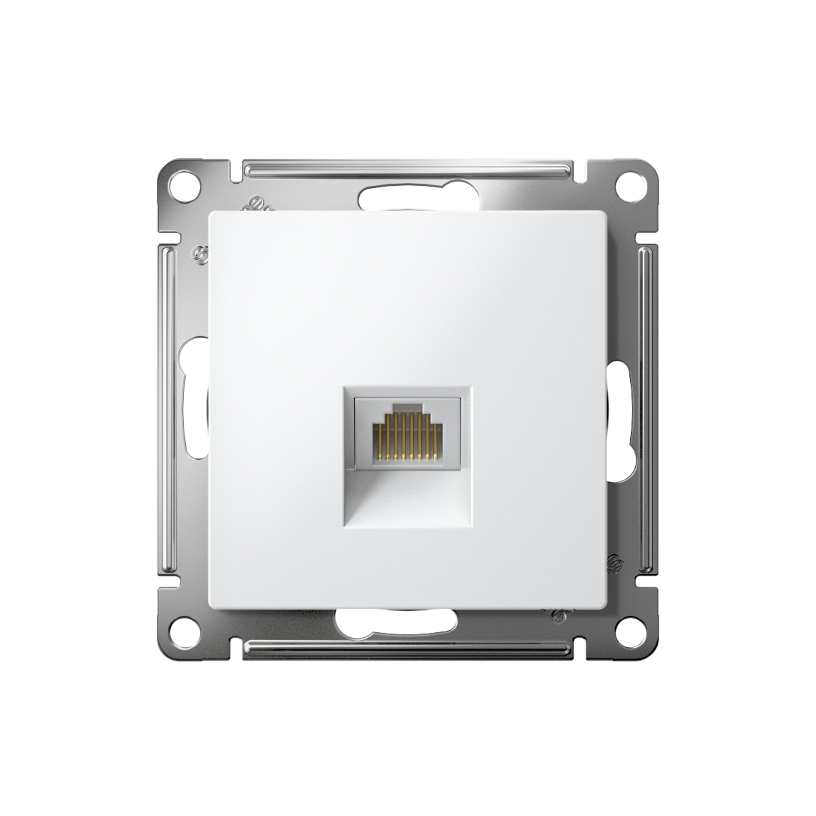 ATLASDESIGN РОЗЕТКА компьютерная RJ45 кат. 5e, механизм, БЕЛЫЙ
