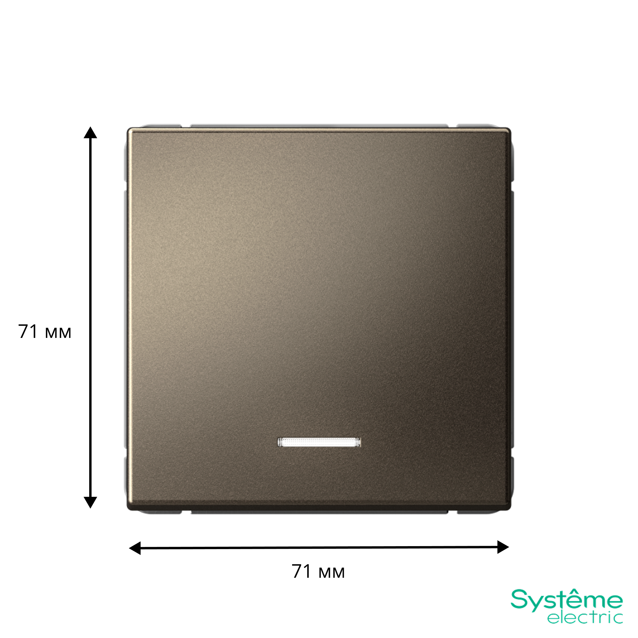 ARTGALLERY 1-клавишный ВЫКЛЮЧАТЕЛЬ с подсветкой, сх.1а, 10АХ, механизм, МОККО