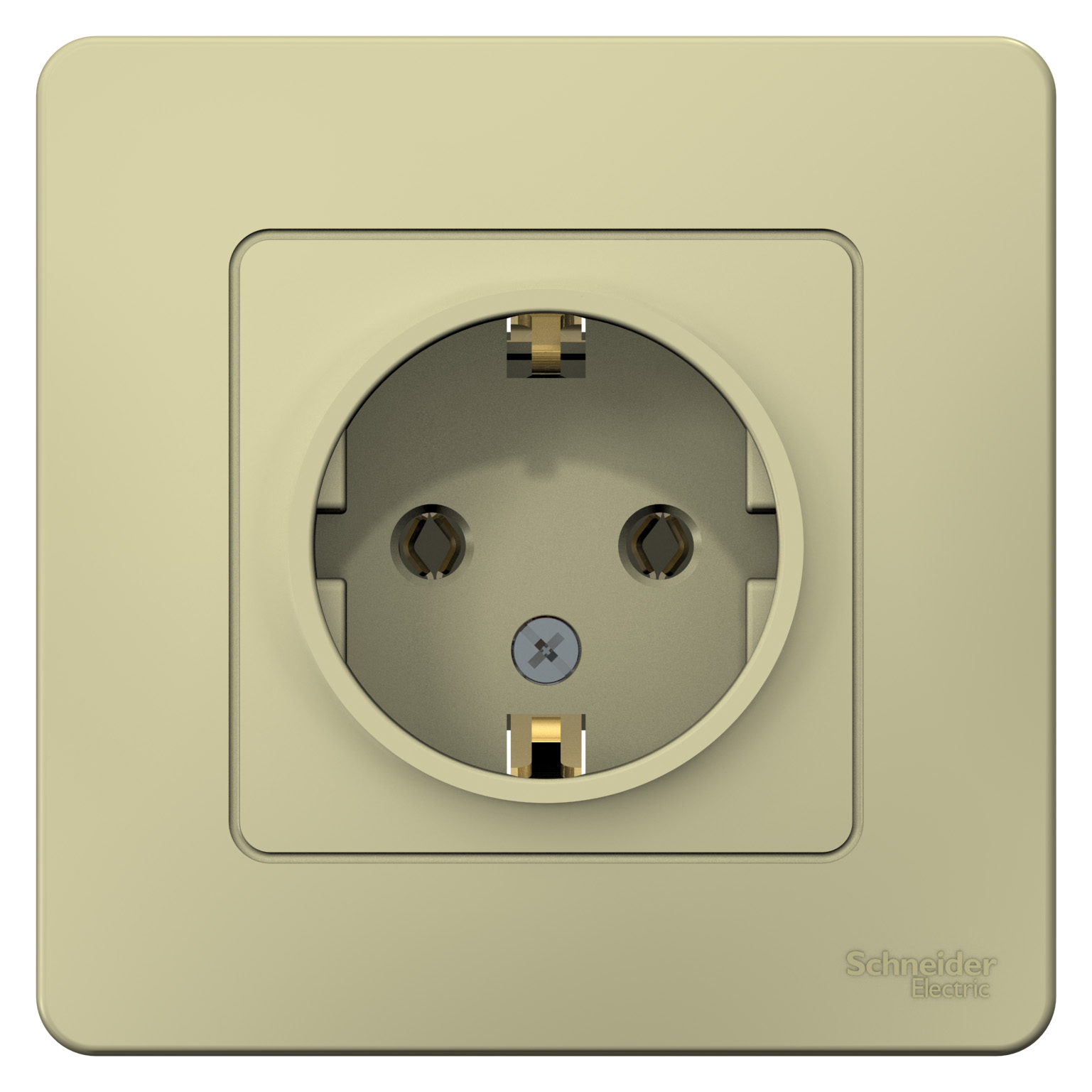 BLANCA С/У РОЗЕТКА с заземлением без шторок, 16А, 250В, БЕЖЕВЫЙ