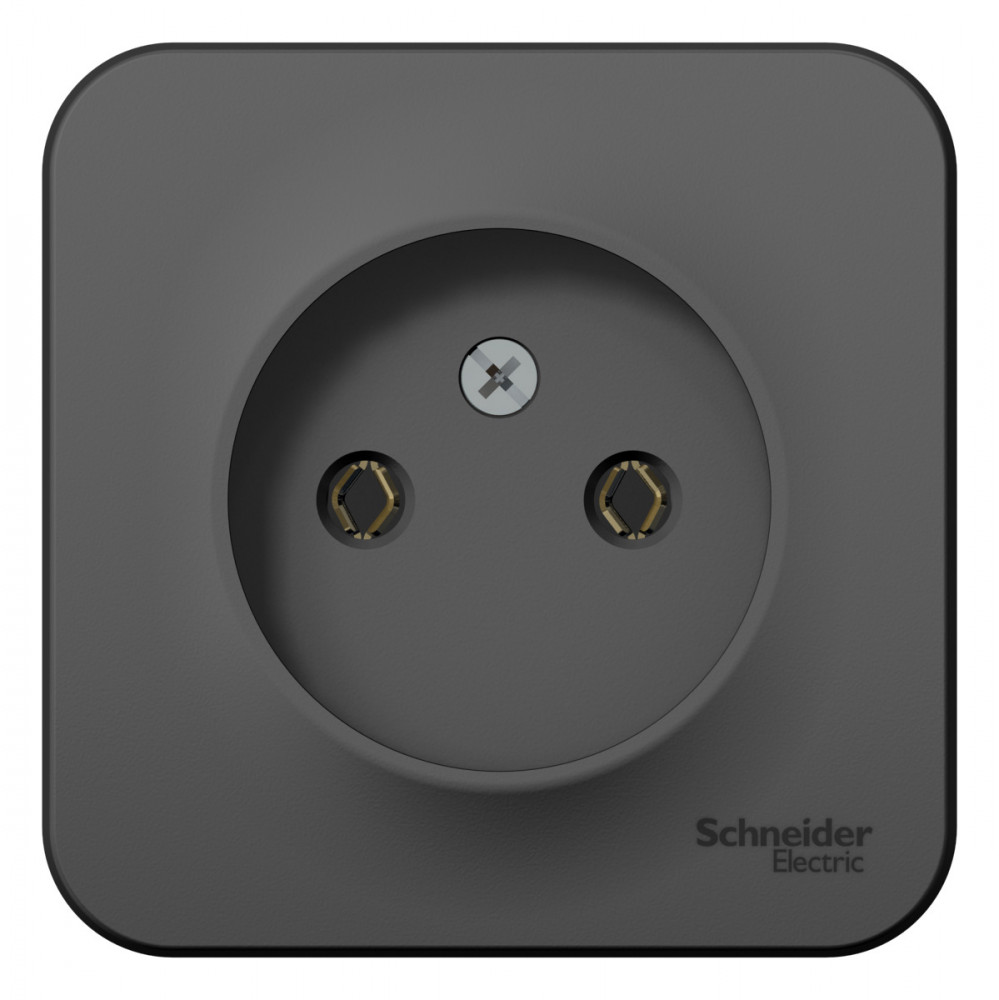 Розетка Schneider Electric BLANCA 1-мест. О/У 16А/250В АНТРАЦИТ