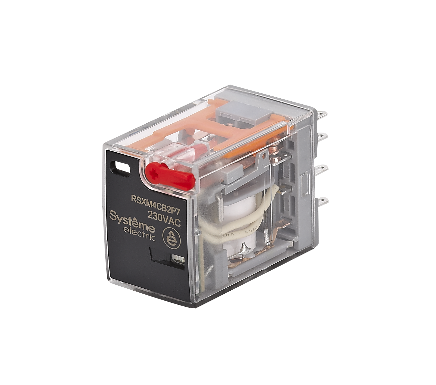 Реле 5A 4CO 230VAC тест кнопка LED