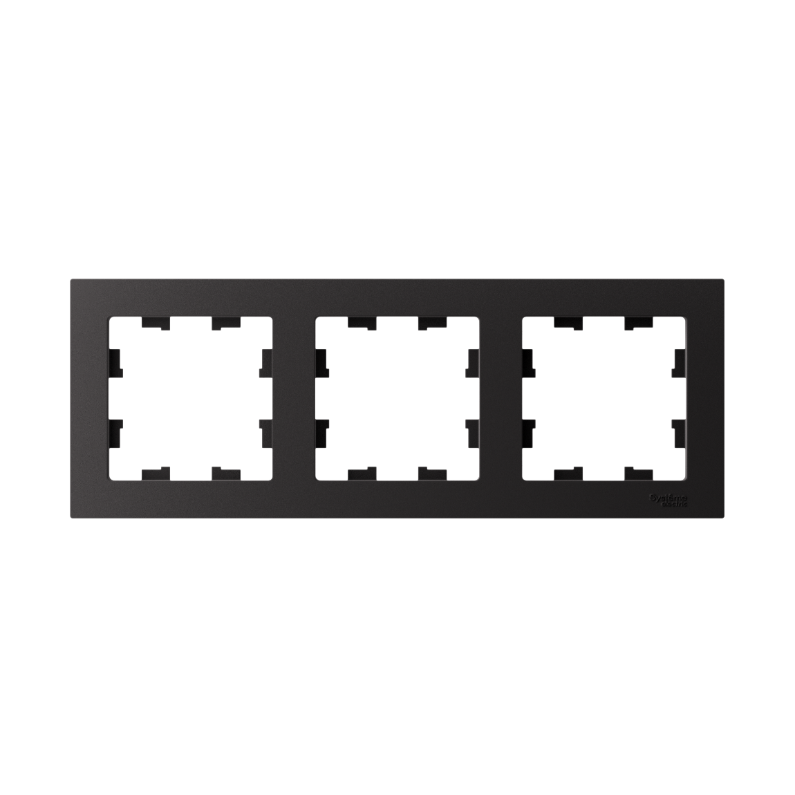 ATLASDESIGN 3-постовая РАМКА, универсальная, КАРБОН