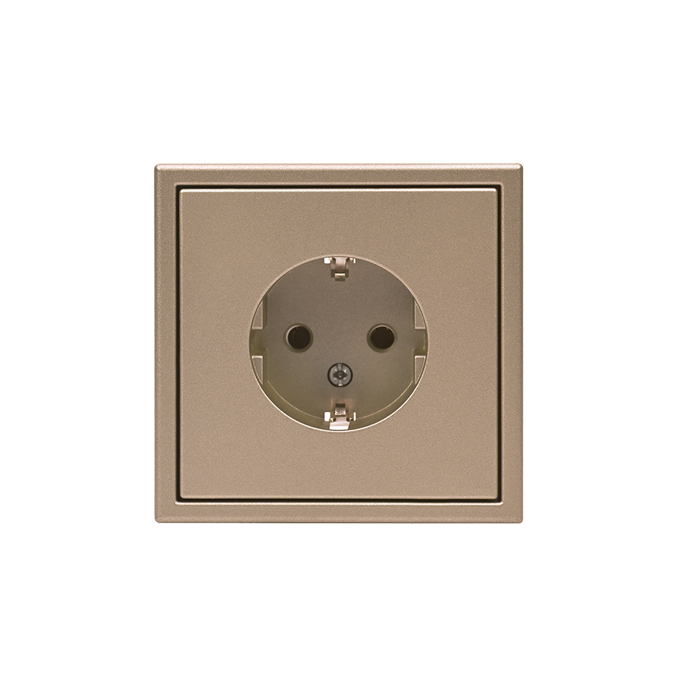 ARTGALLERY РОЗЕТКА с заземлением, 16А, механизм, ШАМПАНЬ