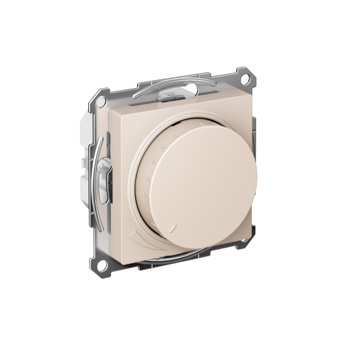 ATLASDESIGN СВЕТОРЕГУЛЯТОР (диммер) поворотно-нажимной, LED, RC, 400Вт, механизм, БЕЖЕВЫЙ