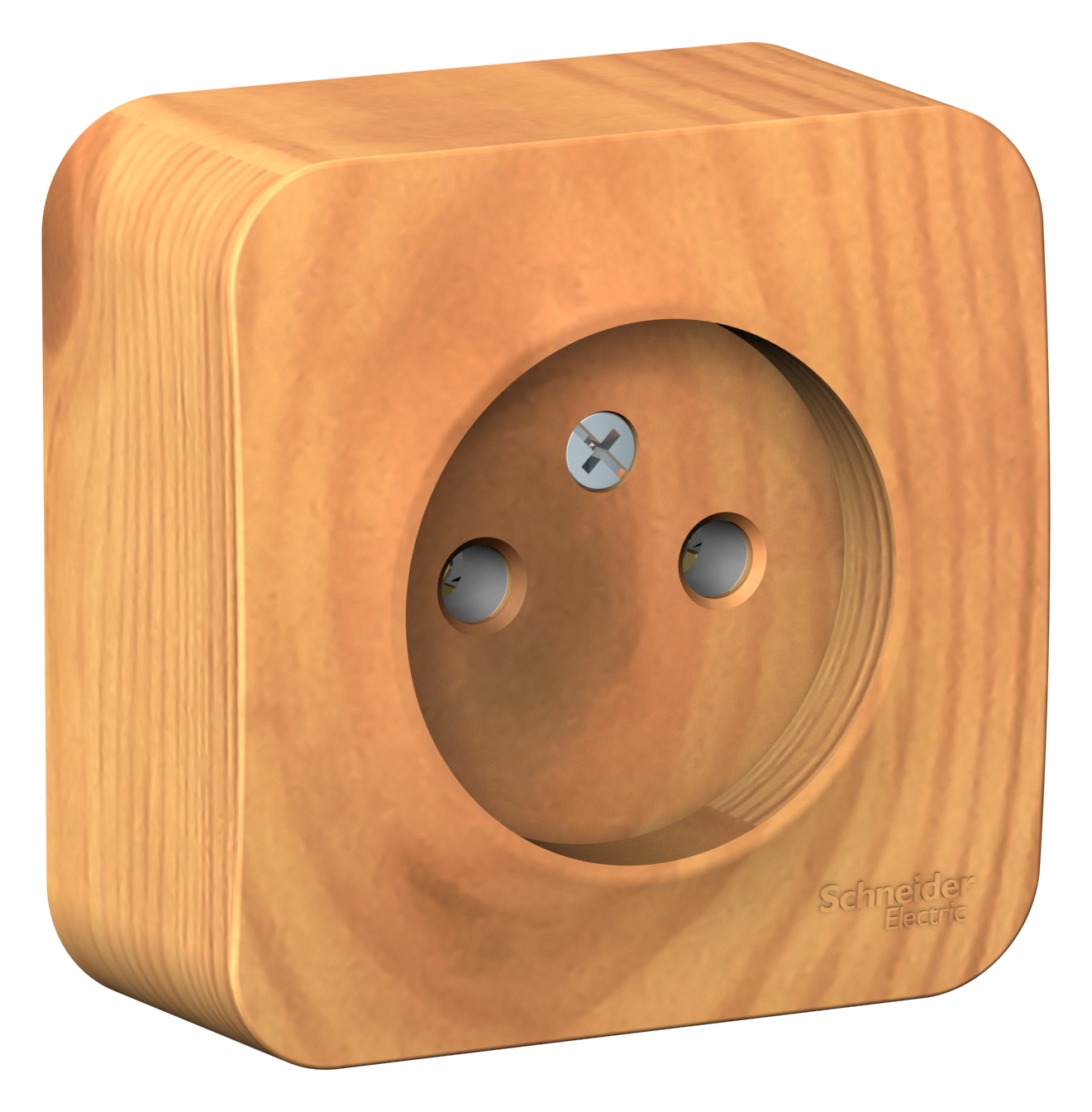 BLANCA О/У РОЗЕТКА без заземления без шторок, ИЗОЛ.ПЛ., 16А, 250В, ЯСЕНЬ