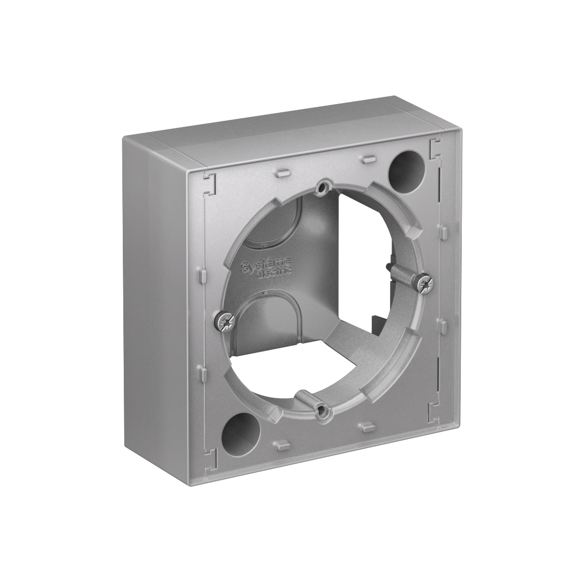 ATLASDESIGN КОРОБКА для наружного монтажа, АЛЮМИНИЙ