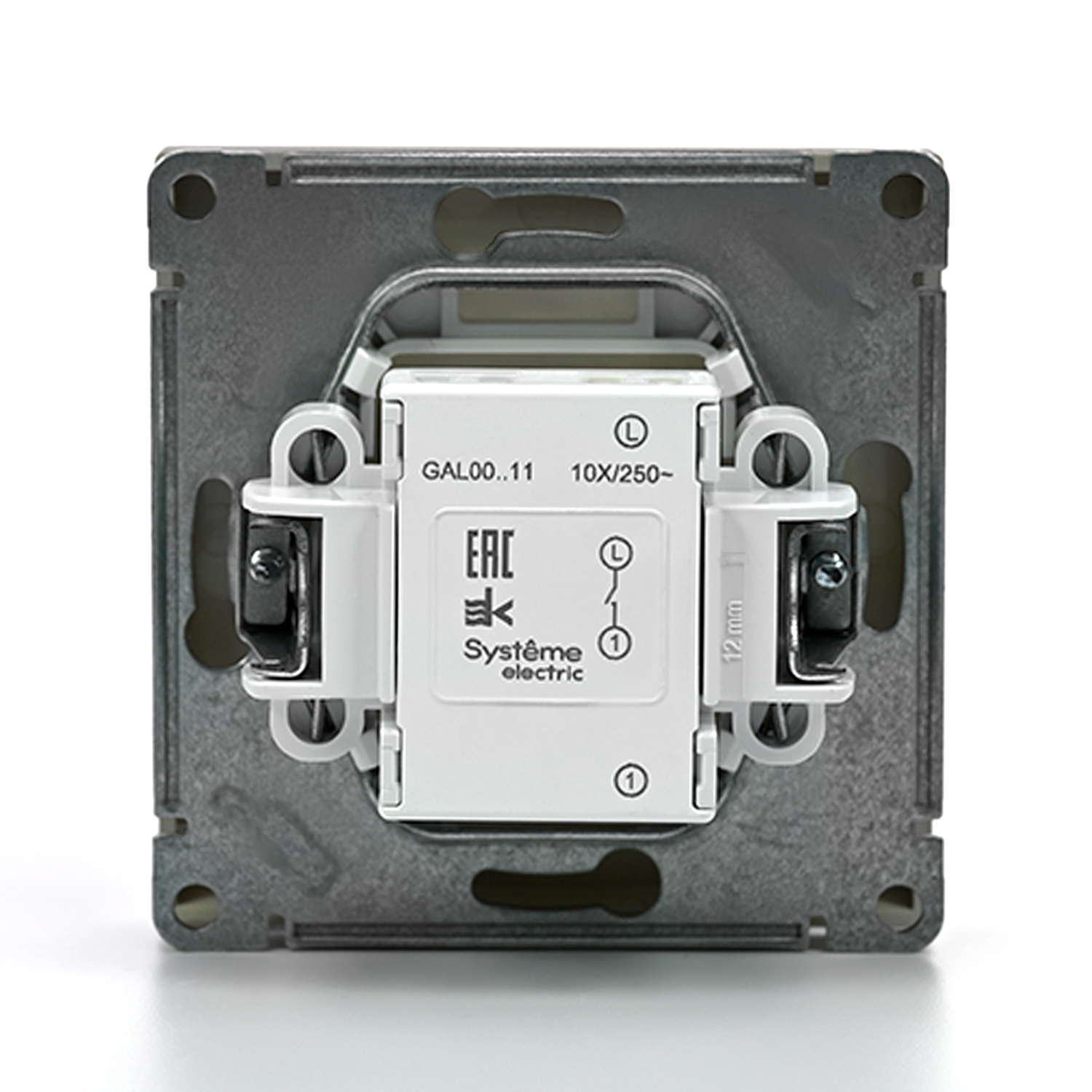 ARTGALLERY 1-клавишный ВЫКЛЮЧАТЕЛЬ, сх.1, 10АХ, ШАМПАНЬ