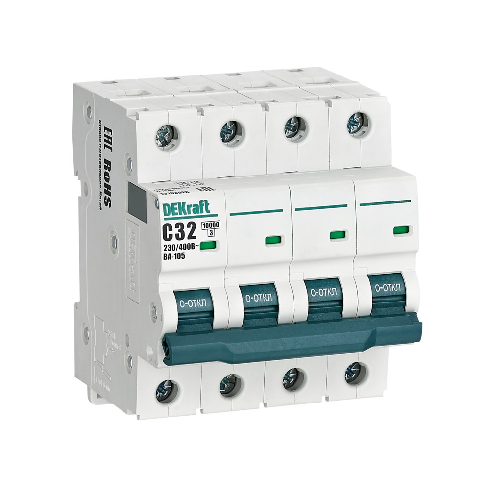 Автоматический выключатель ВА-105 4P 32А C 10кА
