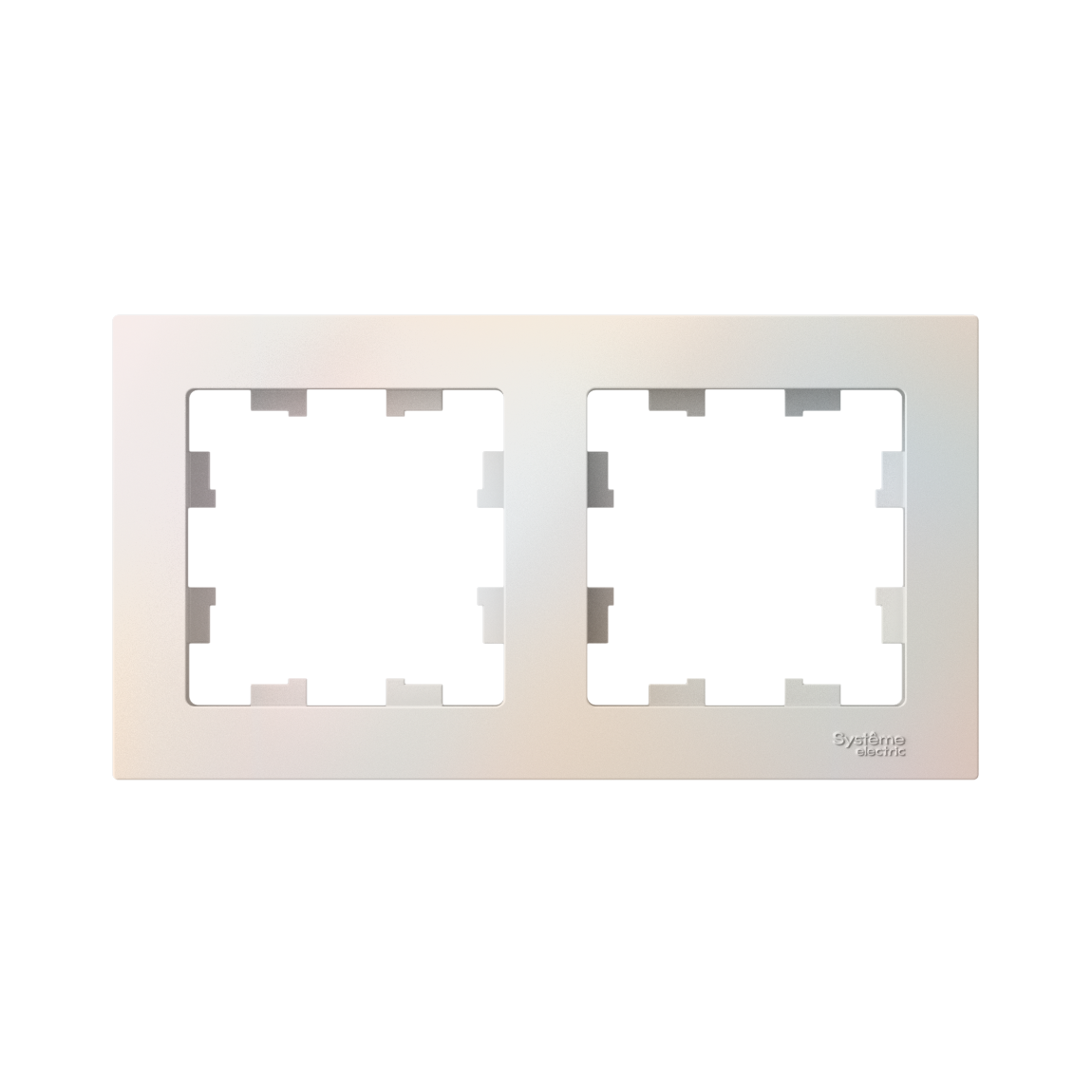 ATLASDESIGN 2-постовая РАМКА, универсальная, ЖЕМЧУГ