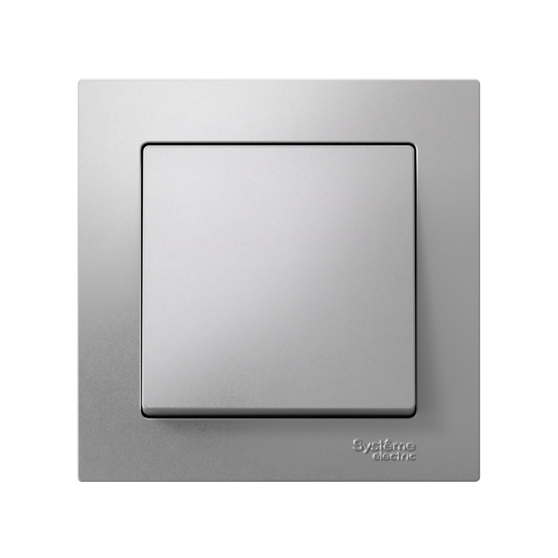 ATLASDESIGN 1-клавишный ВЫКЛЮЧАТЕЛЬ, сх.1, 10АХ, в сборе, АЛЮМИНИЙ