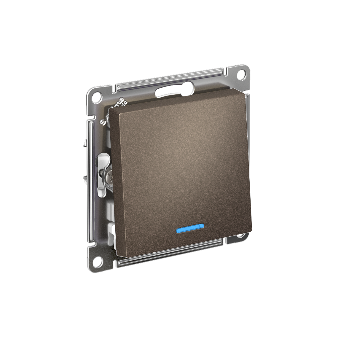 ATLASDESIGN 1-клавишный ВЫКЛЮЧАТЕЛЬ с подсветкой, сх.1а, 10АХ, механизм, МОККО