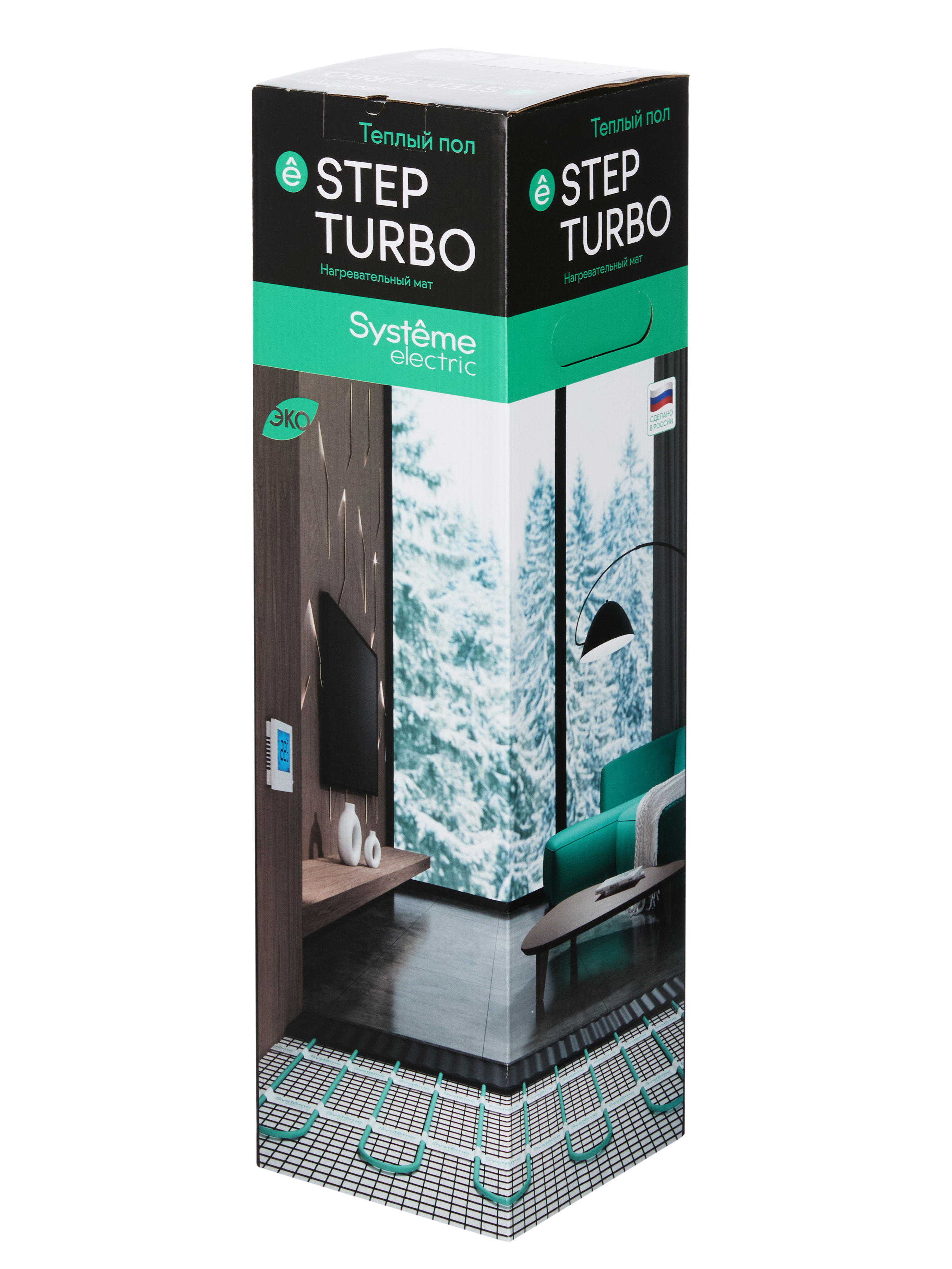 Теплый пол мат нагревательный STEP TURBO, STM200010, 200 Вт/м2, 200 Вт, 1 м2