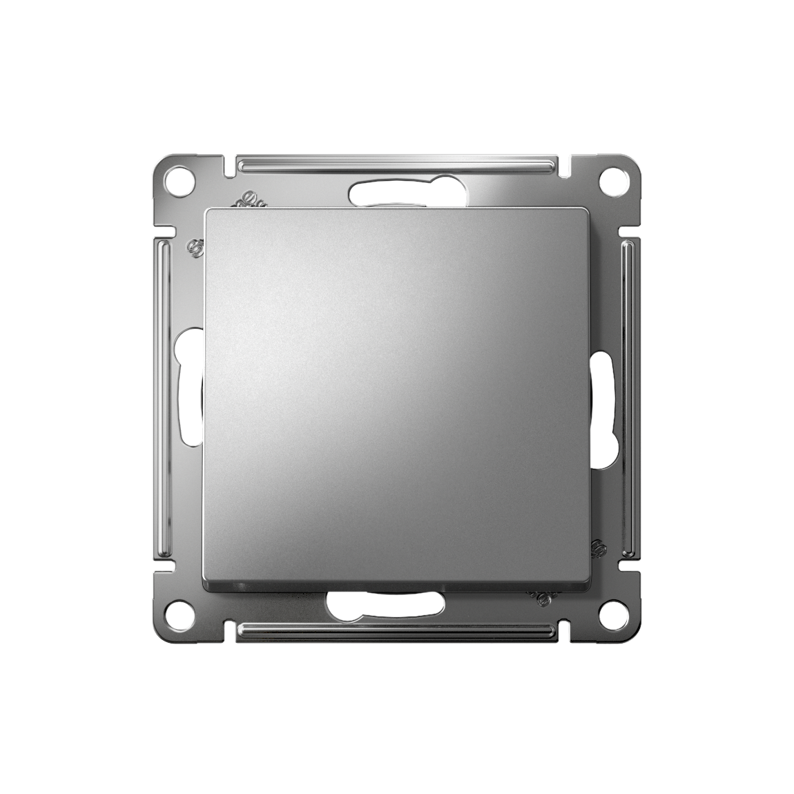 ATLASDESIGN 1-клавишный ПЕРЕКЛЮЧАТЕЛЬ, сх.6, 10АХ, механизм, СТАЛЬ