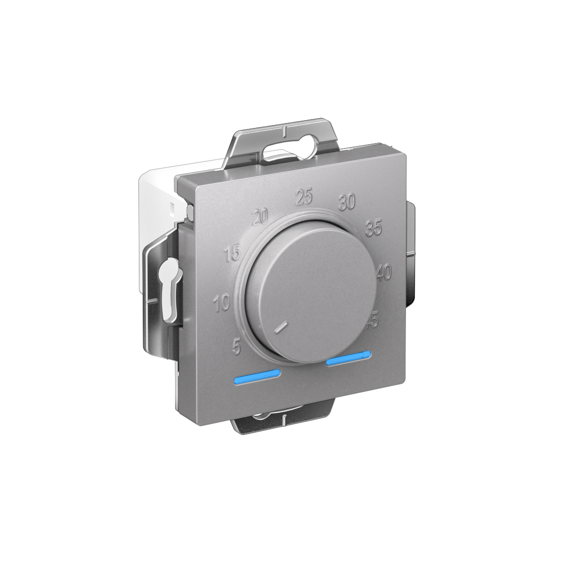 ATLASDESIGN ТЕРМОСТАТ электронный для теплого пола с датчиком, 10A, механизм, АЛЮМИНИЙ