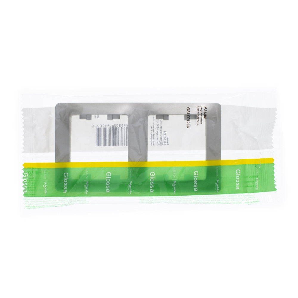 GLOSSA 2-постовая РАМКА, вертикальная, ПЛАТИНА