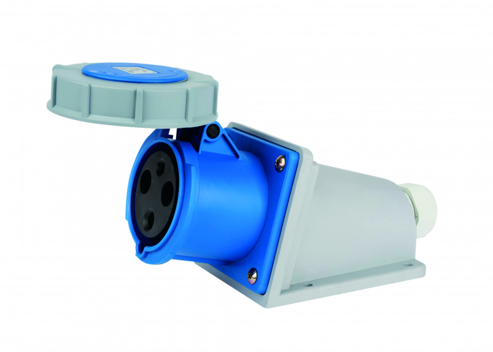 Розетка стационарная РС-103 143W 2Р+РЕ 125А 220В IP67
