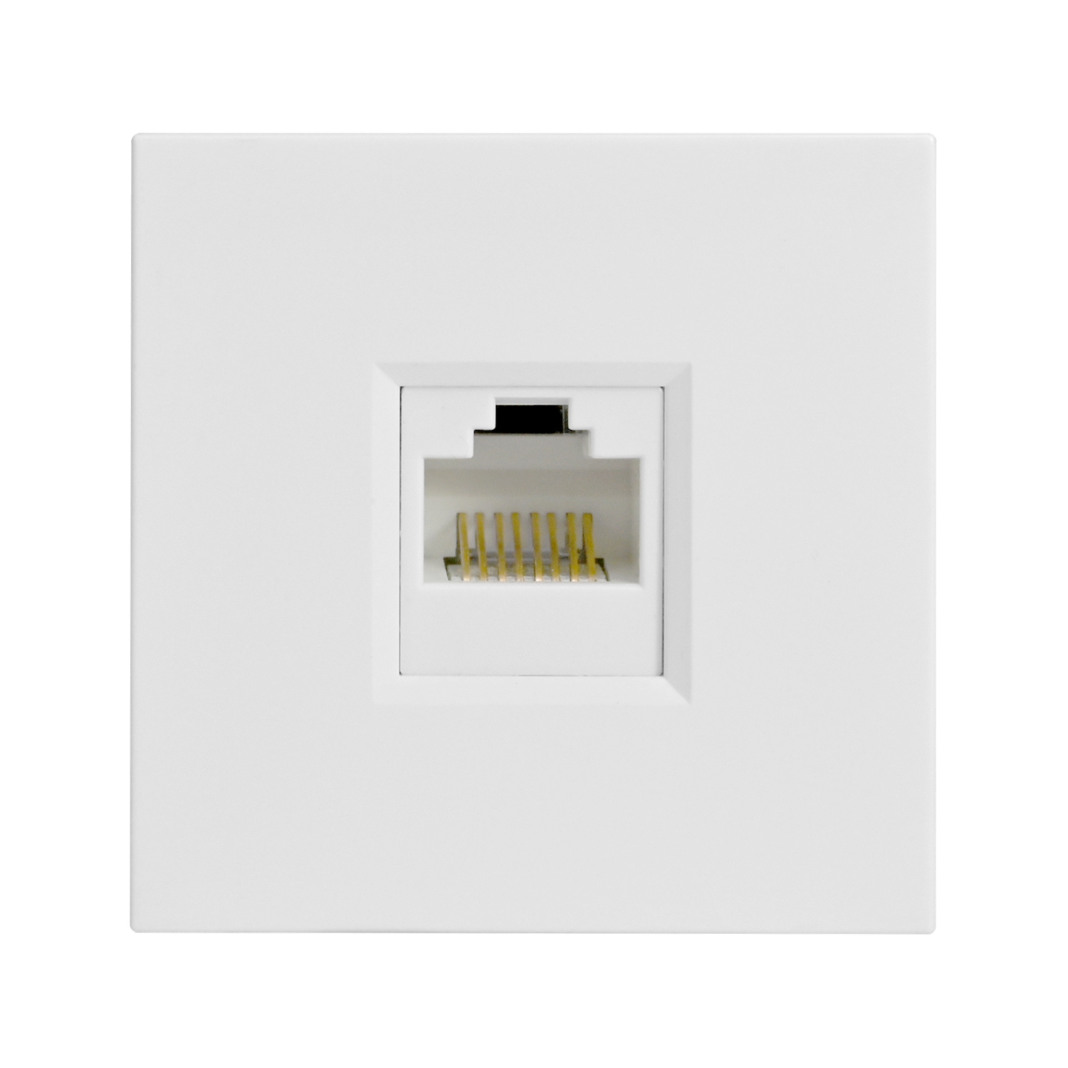 W45 РОЗЕТКА компьютерная 1хRJ45 кат. 5е UTP, 2 модуля (45х45 мм) БЕЛАЯ