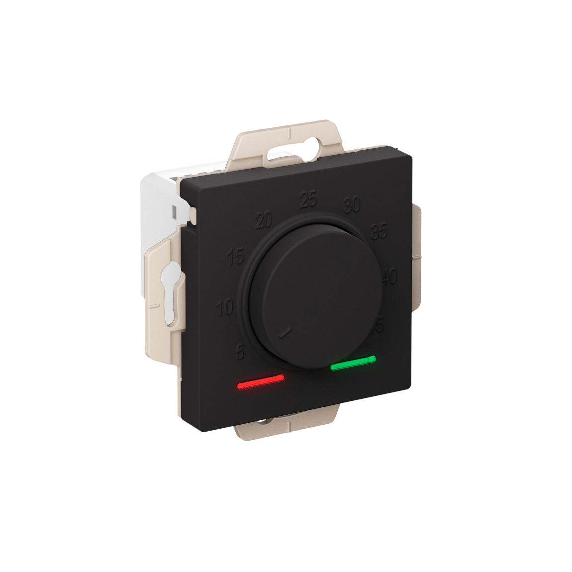 ATLASDESIGN ТЕРМОСТАТ электронный для теплого пола с датчиком, 10A, механизм, КАРБОН