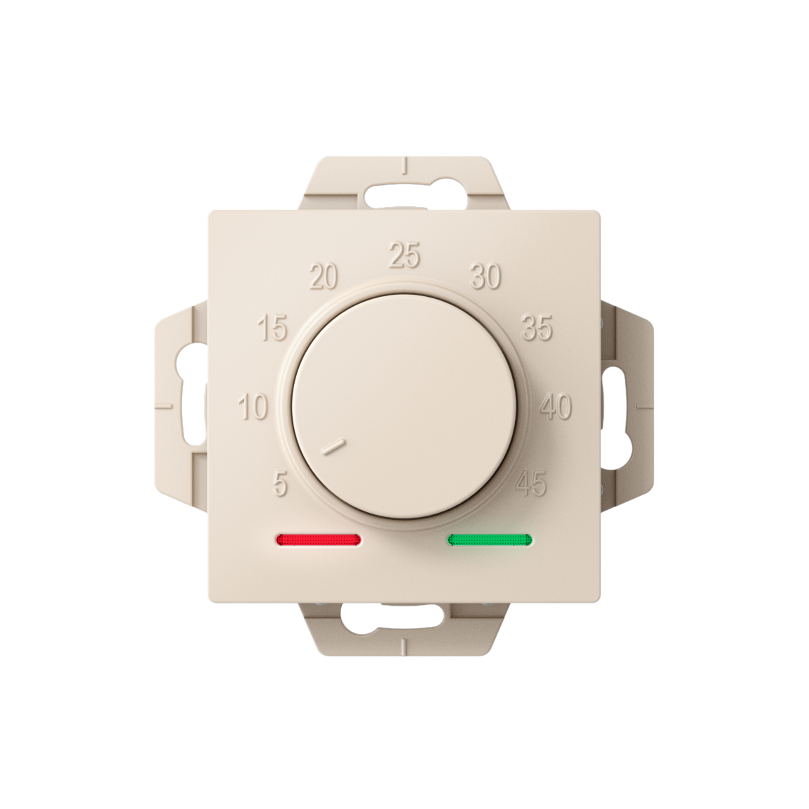ATLASDESIGN ТЕРМОСТАТ электронный для теплого пола с датчиком, 10A, механизм, БЕЖЕВЫЙ