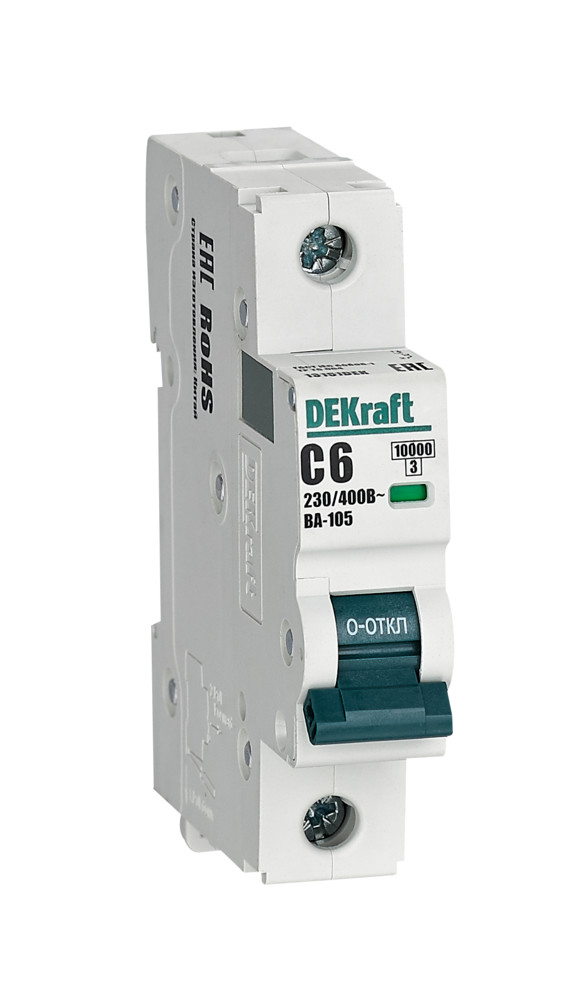 Автоматический выключатель ВА-105 1P 6А C 10кА
