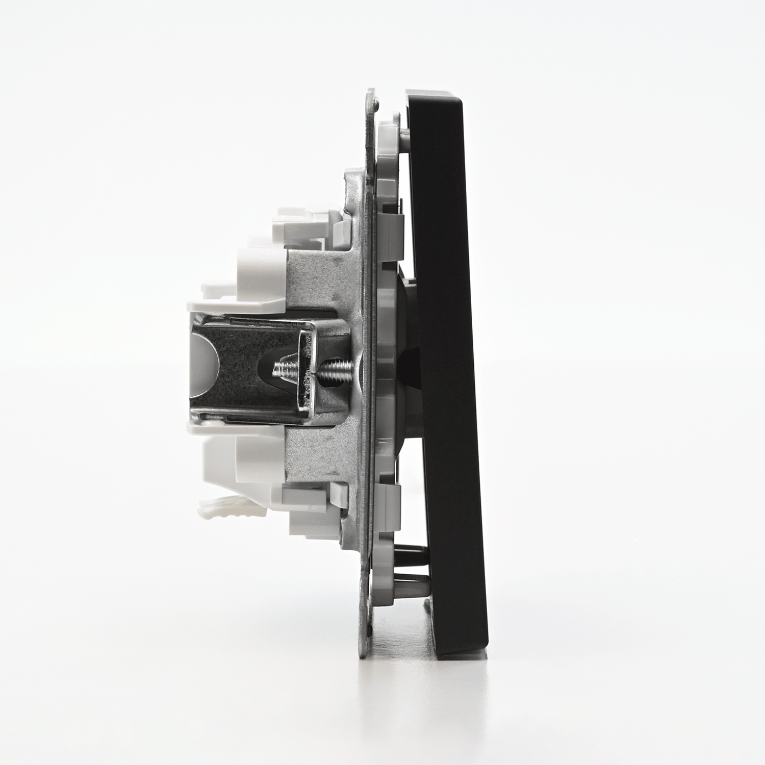 ARTGALLERY 1-клавишный ВЫКЛЮЧАТЕЛЬ с подсветкой, 10АХ, механизм, быстрозажим. клем., БАЗАЛЬТ