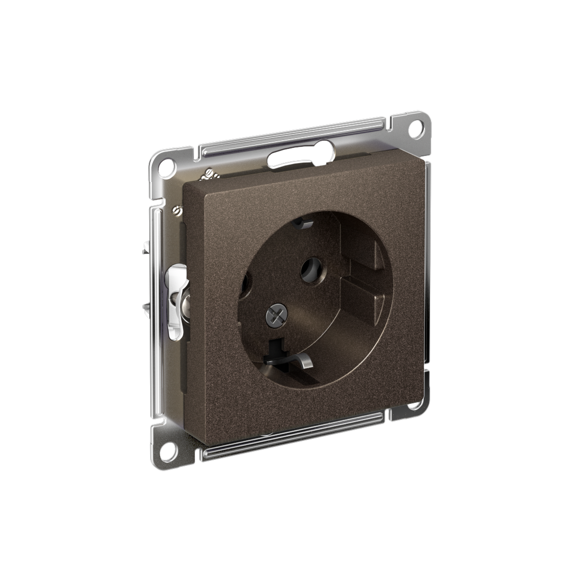 ATLASDESIGN РОЗЕТКА с заземлением без шторок, 16А, механизм, МОККО