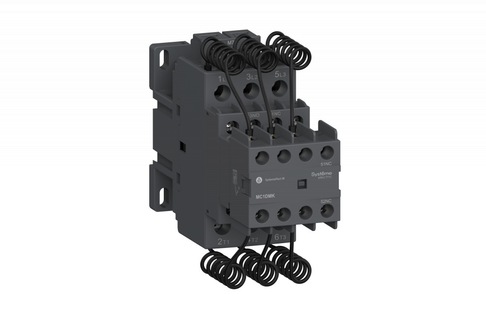 КОНТАКТОР MC1D ДЛЯ КОНДЕНСАТОРНЫХ БАТАРЕЙ 20 КВАР 1НО/2НЗ 110V 50/60ГЦ