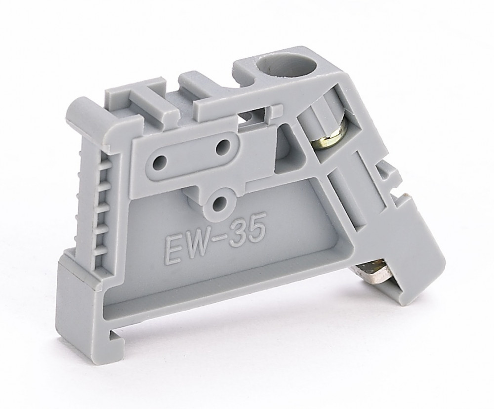 Ограничитель пластиковый на DIN-рейку с 1 винтом ФК102-01