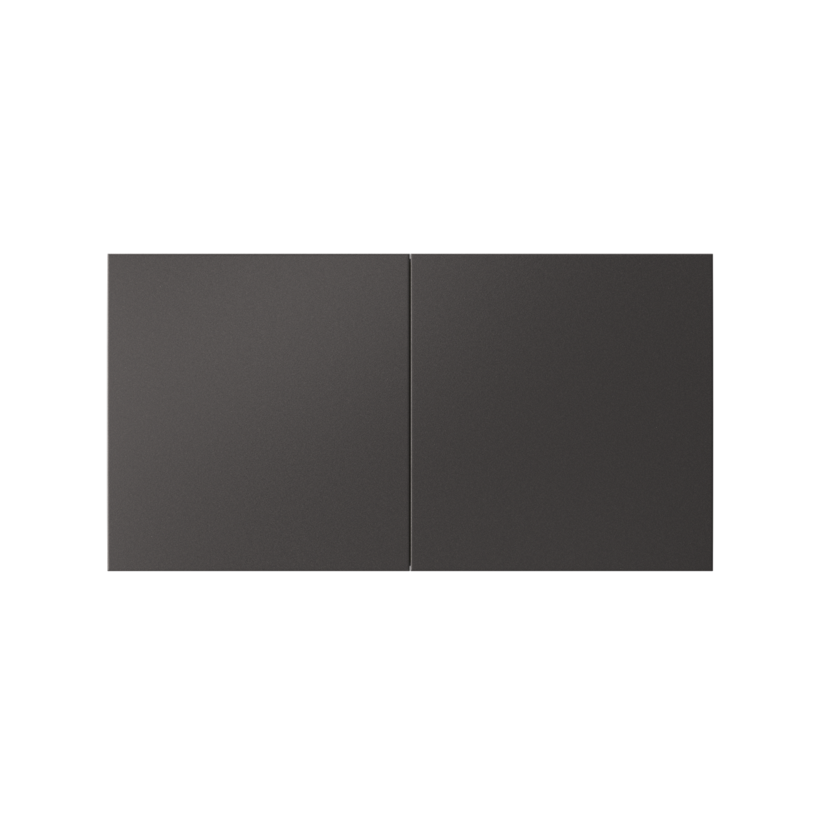 ATLASDESIGN РОЗЕТКА двойная с заземлением со шторками со сдвижными крышками, 16А, в сборе, БАЗАЛЬТ