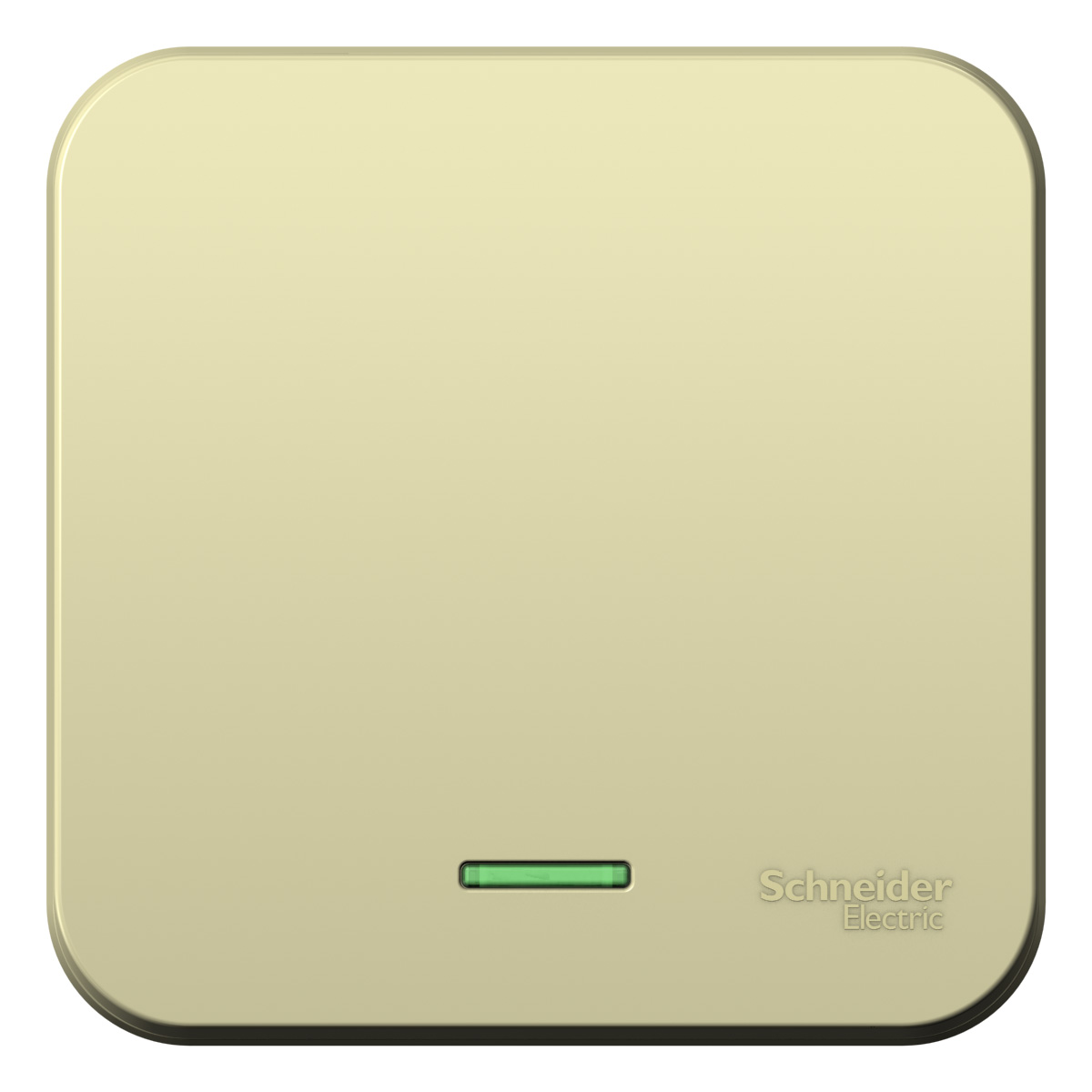 BLANCA О/У 1-клавишный ВЫКЛЮЧАТЕЛЬ (сх.1) с подсветкой, ИЗОЛ.ПЛ., 10А, 250В, БЕЖЕВЫЙ