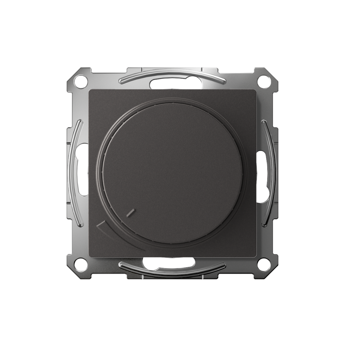 ATLASDESIGN СВЕТОРЕГУЛЯТОР (диммер) поворотно-нажимной, LED, RC, 400Вт, механизм, БАЗАЛЬТ