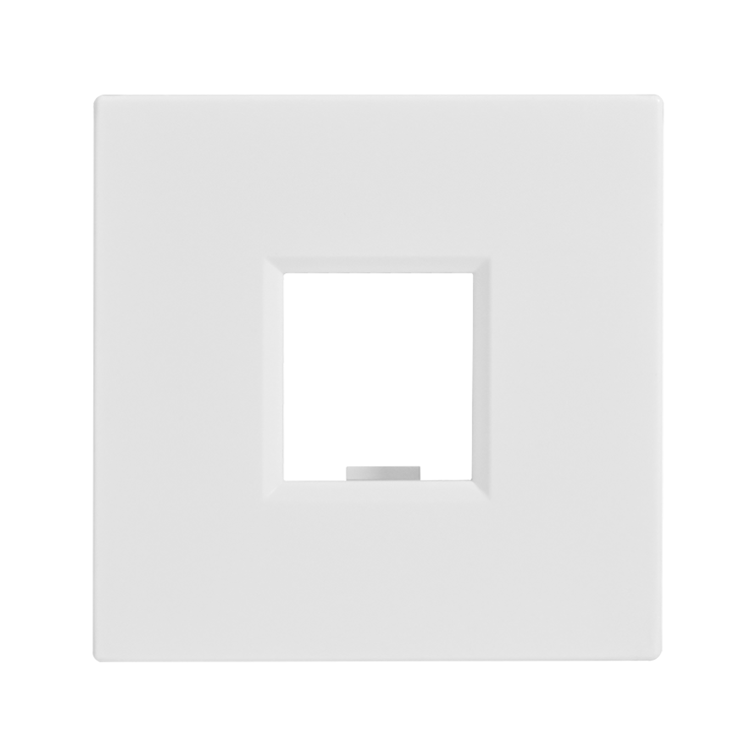 W45 Плата лицевая для 1xKeystone, 2 модуля (45х45 мм) БЕЛАЯ RAL9010