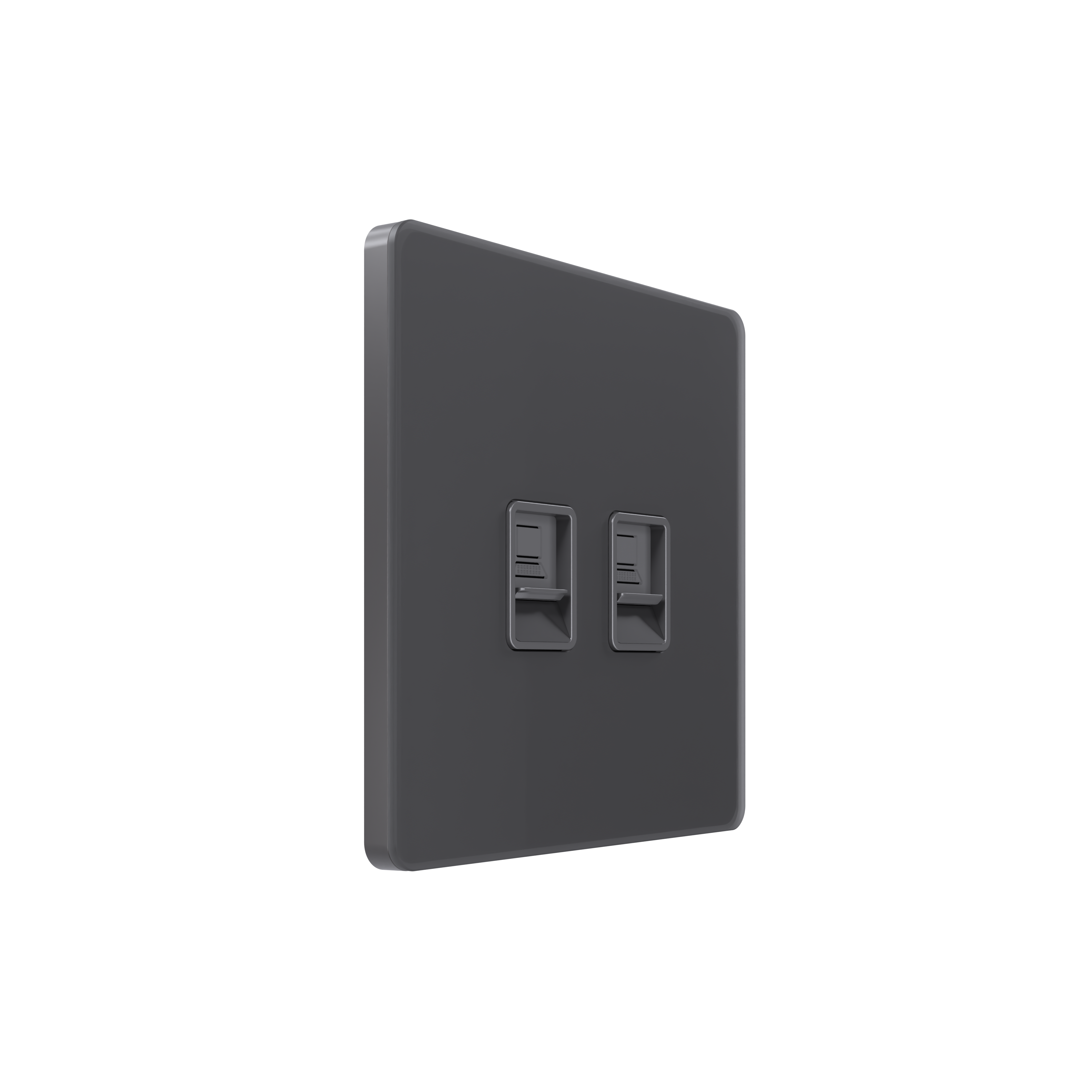 Systeme Infinity, Розетка информационная С/У RJ-45 кат.5e 2-я, Вулканический пепел