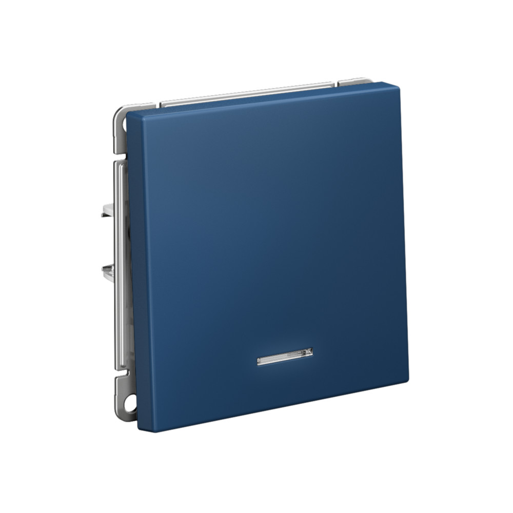 ARTGALLERY 1-клавишный ВЫКЛЮЧАТЕЛЬ с подсветкой, сх.1а, 10АХ, механизм, АКВАМАРИН