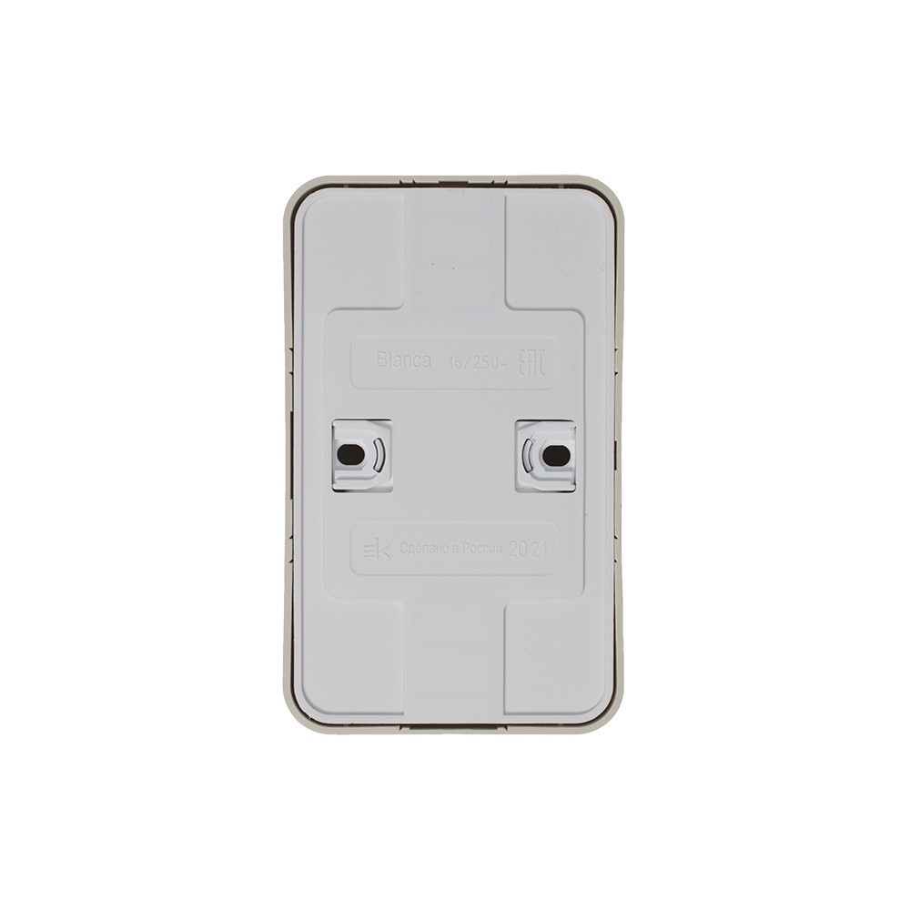 BLANCA О/У РОЗЕТКА двойная с заземлением со шторками, ИЗОЛ.ПЛ., 16А, 250В, БЕЖЕВЫЙ