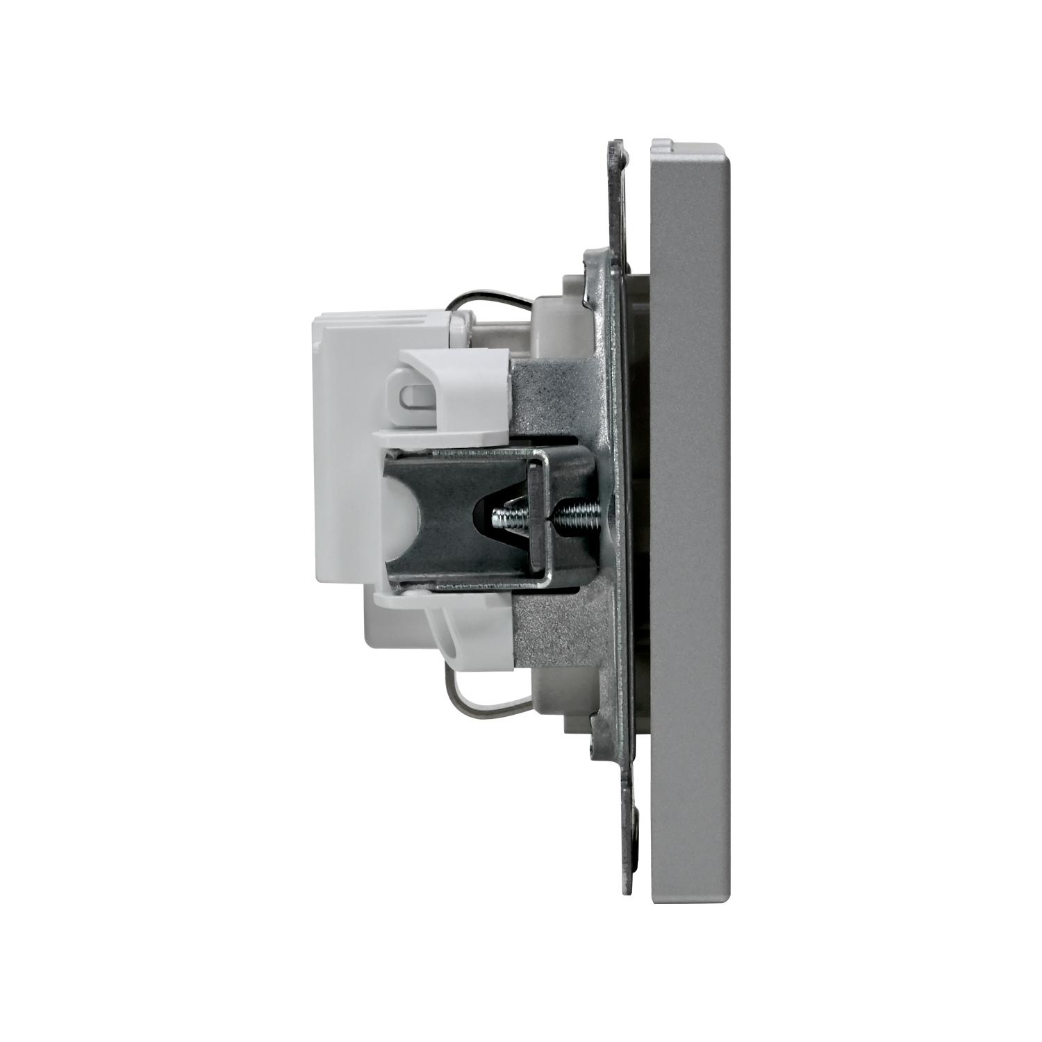 ARTGALLERY РОЗЕТКА с заземлением, 16А, механизм, АЛЮМИНИЙ