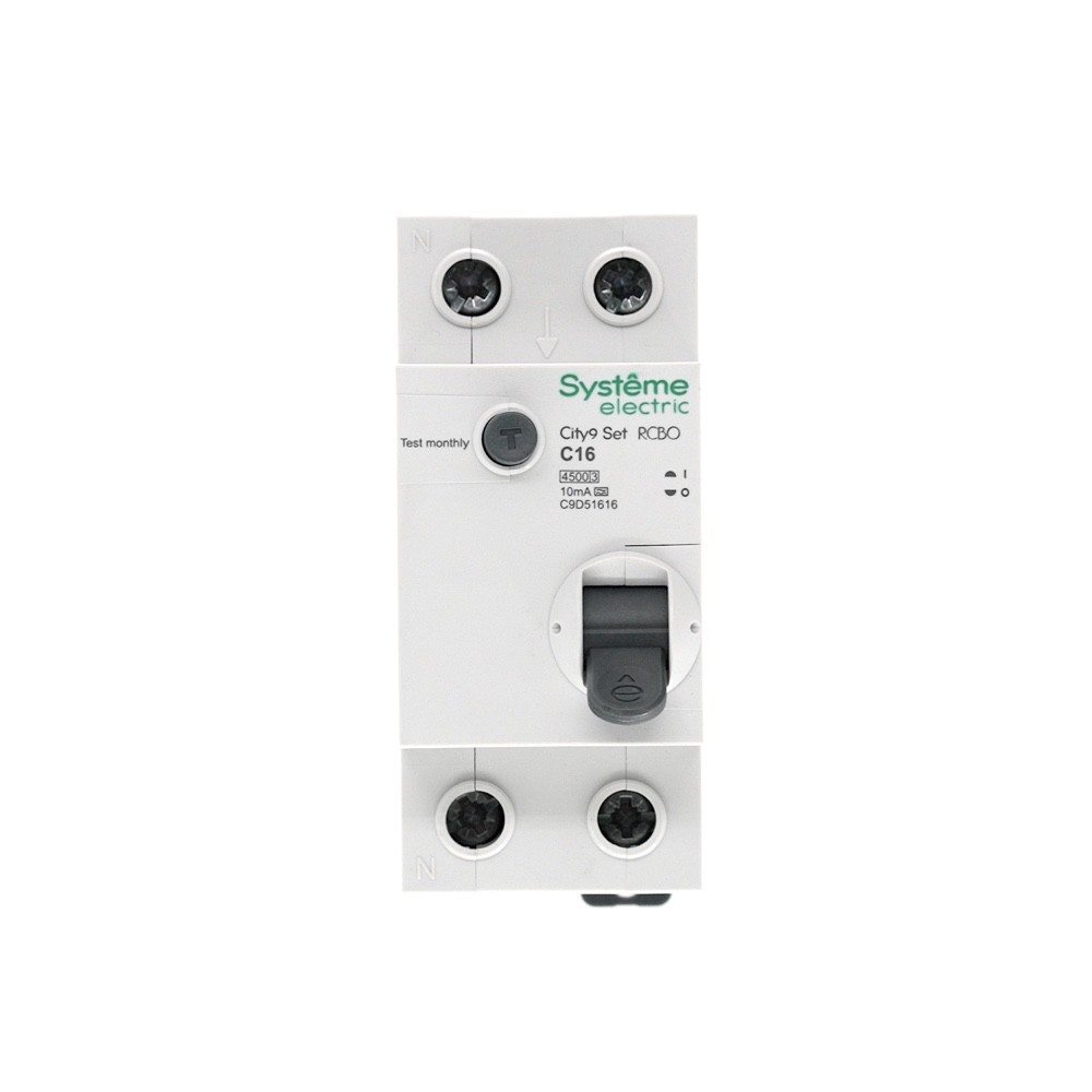 City9 Set Авт. выкл. диф. тока (АВДТ) 1P+N С 16А 4.5kA 10мА Тип-A 230В