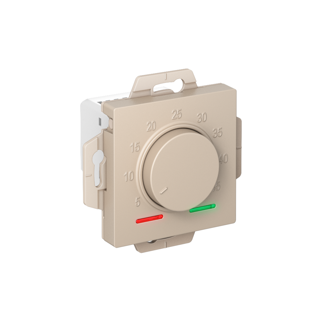 ATLASDESIGN ТЕРМОСТАТ электронный для теплого пола с датчиком, 10A, механизм, ПЕСОЧНЫЙ