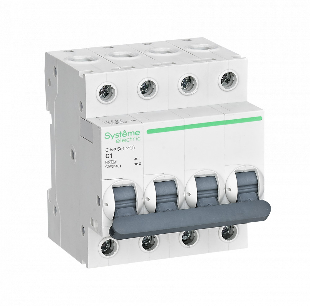 City9 Set Автоматический выключатель C 1A 4P 4,5kA