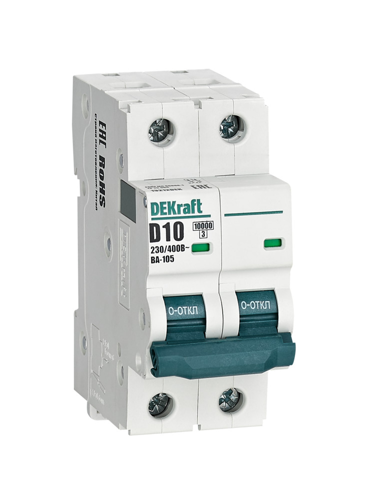 Автоматический выключатель ВА-105 2P 10А D 10кА