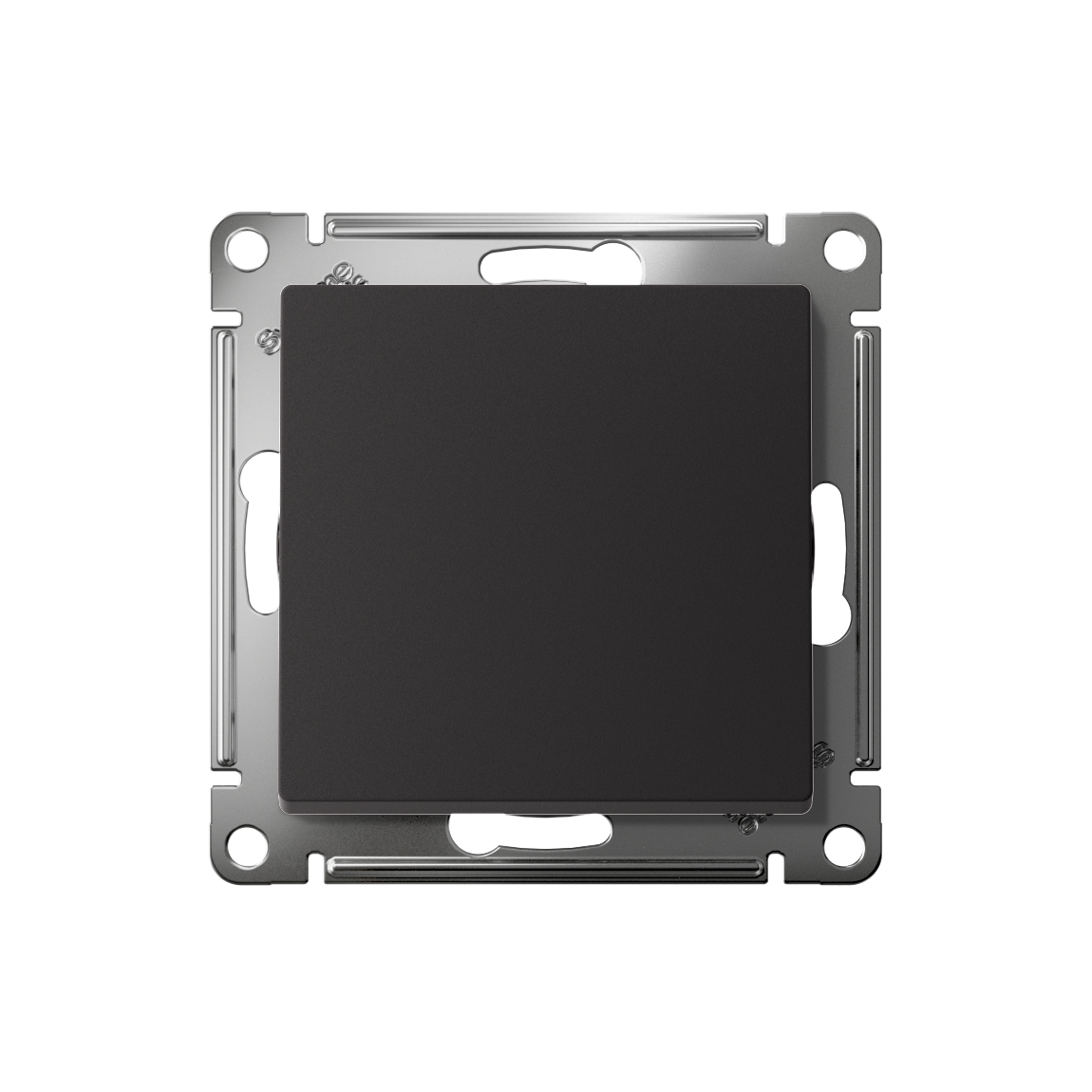 ATLASDESIGN 1-клавишный ПЕРЕКЛЮЧАТЕЛЬ, сх.6, 10АХ, мех., быстрозажим. клем., КАРБОН