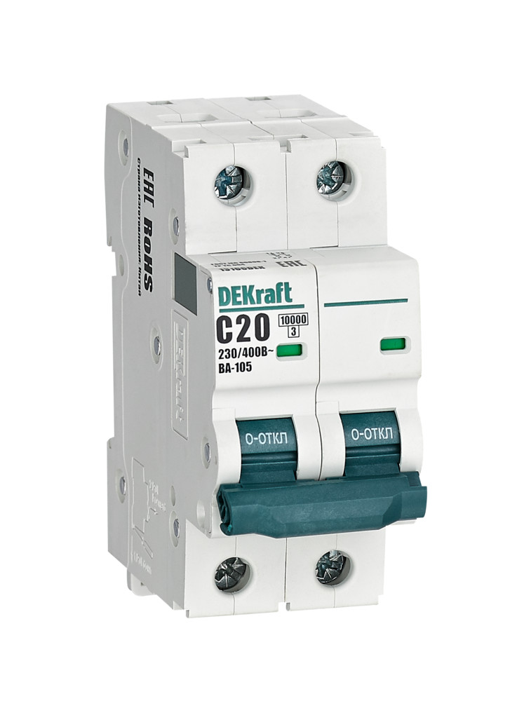 Автоматический выключатель ВА-105 2P 20А C 10кА